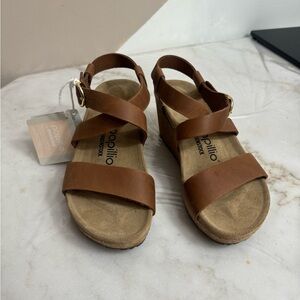 Papillio Tan Leather Sandals